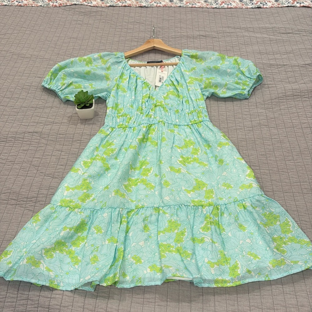 NWT Vineyard Vines Marina Puff Sleeve Mini Dresss